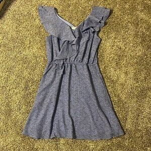 BCBGGeneration Purple Ruffle Dress S